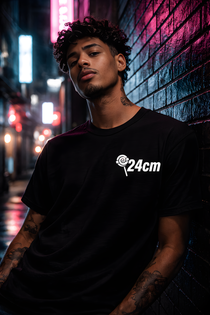 24cm Dark Magnet Tee – Black Magnetic Streetwear T-Shirt